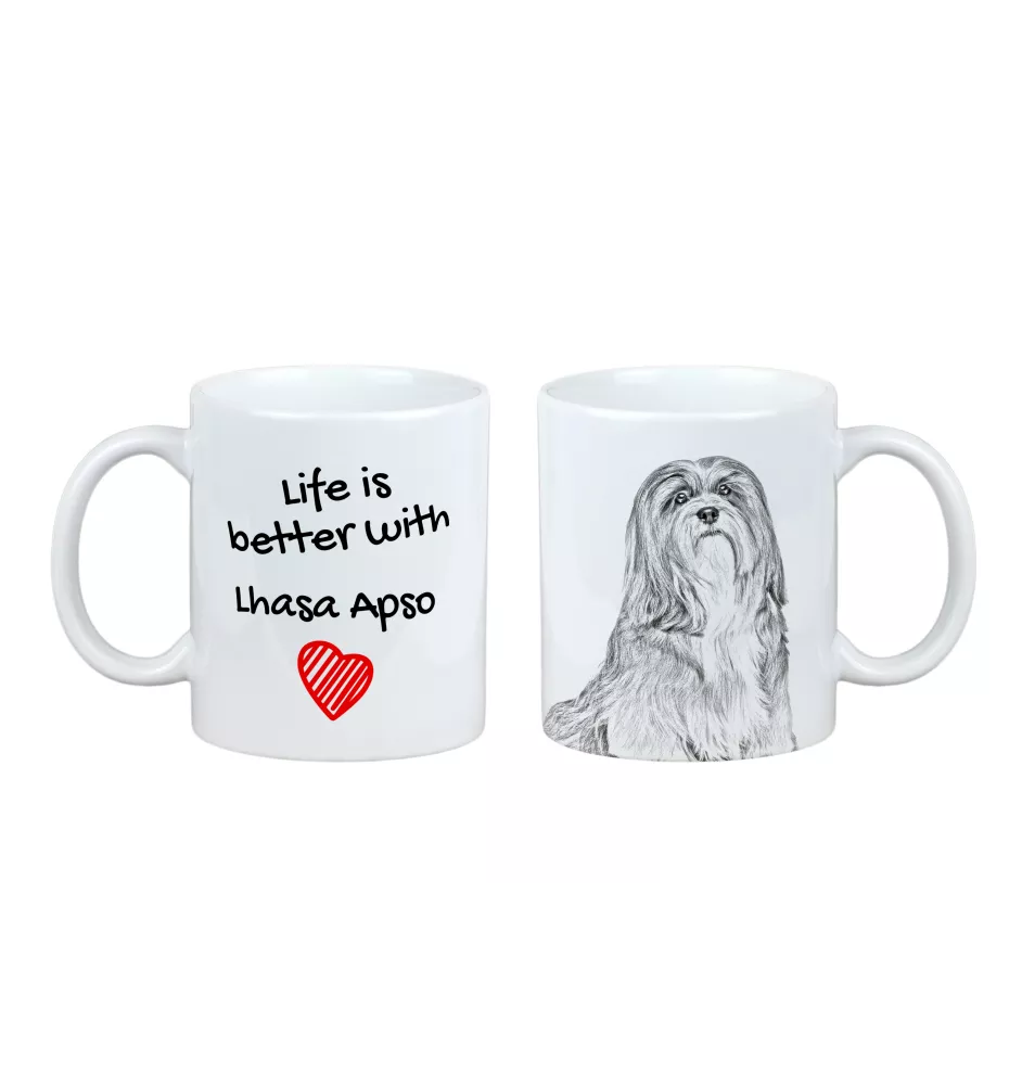 Lhasa Apso - tasse avec chien, tasse avec photo, cadeau personnalisé de la marque Art-Dog