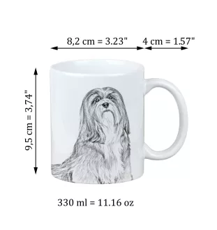Lhasa Apso, Lhasaterrier, Löwenhund - Tasse mit Hund, Tasse mit Bild, personalisiertes Geschenk der Marke Art-Dog