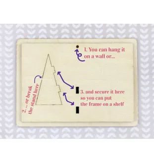 Miniature Bull Terrier - Photo frame, engraved wooden frame, a lovely gadget for the dog lover by Art-Dog