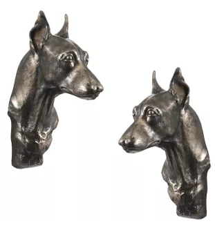 Pinscher nain - Statue de chien, buste suspendu, décoration unique pour les amoureux des chiens par la marque Art-Dog