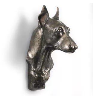 Pinscher nain - Statue de chien, buste suspendu, décoration unique pour les amoureux des chiens par la marque Art-Dog