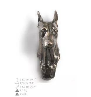 Zwergpinscher - Hundestatue, hängende Büste, einzigartige Dekoration für Hundeliebhaber der Marke Art-Dog