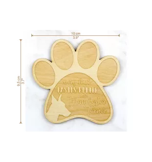 Manchester Terrier - Sous-verre mug, sous-verre gravé avec chien, cadeau pour amoureux des chiens par la marque Art-Dog