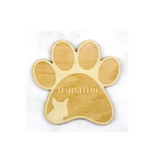 Miniature Bull Terrier - Mug coaster, engraved coaster with dog, gift for dog lover by Art-Dog brand