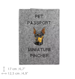 Zwergpinscher - Hundepassetui, Dokumententasche, Geschenk für den Reisenden von der Marke Art-Dog