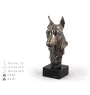 Pinscher nain - Statue de chien, buste sur socle en pierre, sculpture, trophée pour exposition canine par la marque Art-Dog