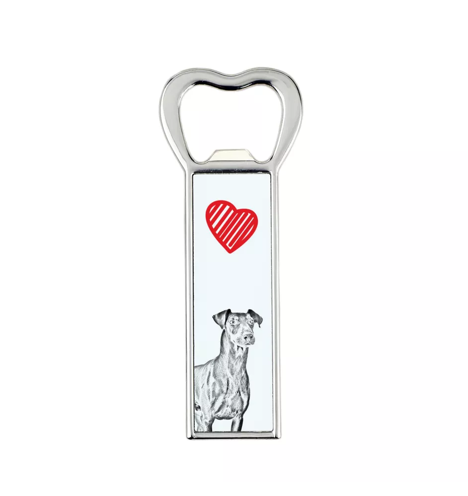 Manchester Terrier - ouvre-bouteille avec chien, ouvre-bouteille personnalisé pour réfrigérateur, cadeau unique pour homme de la marque Art-Dog