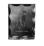 Manchester Terrier - crystal with a picture of a dog, glass statuette with a picture, unique frame with a picture from Art-Dog brand
