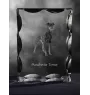 Manchester Terrier - cristal avec photo de chien, statuette en verre avec photo, cadre exceptionnel avec photo de la marque Art-Dog