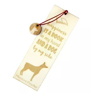 Zwergpinscher - Lesezeichen mit Hund, personalisiertes Lesezeichen, Hundeaccessoire für Leser der Marke Art-Dog