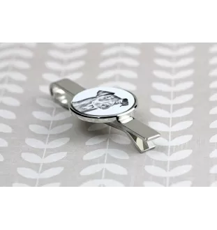 Manchester Terrier - tie clip with a dog, personalized tie clip, a unique gift for a man from the Art-Dog brand