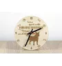 Miniature Bull Terrier - Hundeuhr, Holzuhr, Wanduhr für Hundefreunde, Tisch- und Regaluhr, Art-Dog