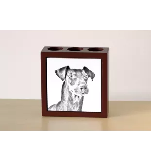 Manchester Terrier - porte-stylo avec chien, organiseur de bureau avec impression, décoration de bureau personnalisée de la marque Art-Dog