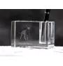 Manchester Terrier penholder kryształowy z psem Art-Dog