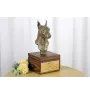 Pinscher nain - urne pour les cendres du chien avec une statuette, petite urne pour chien, urne personnalisée avec le buste du chien de la marque Art-Dog