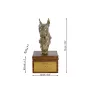Pinscher nain - urne pour les cendres du chien avec une statuette, petite urne pour chien, urne personnalisée avec le buste du chien de la marque Art-Dog