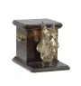Miniature Pinscher - urn for dog ashes with a statuette, elegant urn for a dog, unique urn with a bust of a dog by Art-Dog brand