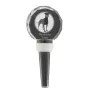 Manchester Terrier - Crystal bottle stopper, unique wine stopper with photo, personalised gift for sommelier by Art-Dog brand