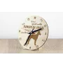 Manchester Terrier - Hundeuhr, Holzuhr, Wanduhr für Hundefreunde, Tisch- und Regaluhr, Art-Dog