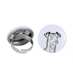 Manchester Terrier - bijoux pour femmes avec l'image d'un chien, produit fait à la main, possibilité d'ajouter sa propre photo, marque Art-Dog