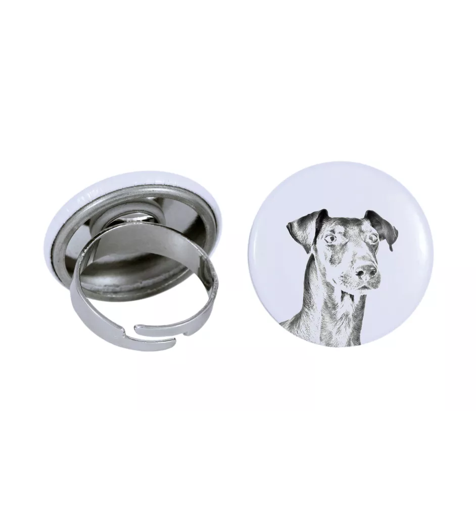 Manchester Terrier - bijoux pour femmes avec l'image d'un chien, produit fait à la main, possibilité d'ajouter sa propre photo, marque Art-Dog