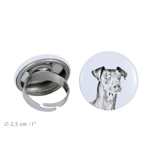 Manchester Terrier - bijoux pour femmes avec l'image d'un chien, produit fait à la main, possibilité d'ajouter sa propre photo, marque Art-Dog