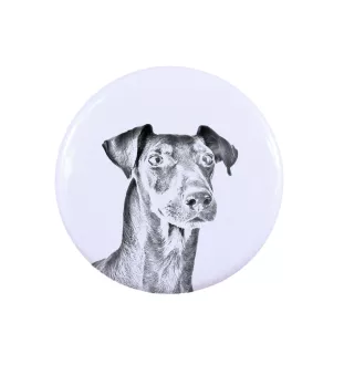 Manchester Terrier - women's jewelry with a dog portrait, handmade product, possibility to add your own photo, Art-Dog brand