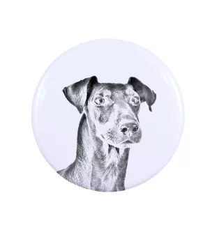 Manchester Terrier - pin with your dog, add your own photo, Art-Dog brand