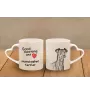 Manchester Terrier - cup with a dog, adorable cup with a heart-shaped handle, universal gift from the Art-Dog brand