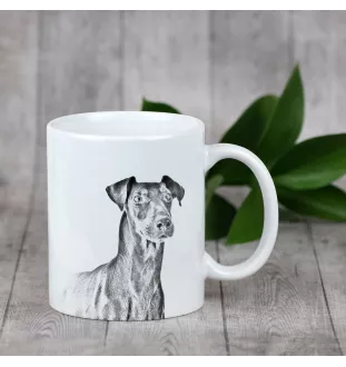 Manchester Terrier - cup with a dog, cheerful cup for a dog lover, personalized gift from the Art-Dog brand