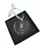 Mudi - crystal bauble with a photo, dog photo in crystal, personalized Christmas tree ornament by Art-Dog brand