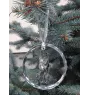 Mudi - crystal bauble with a photo, dog photo in crystal, personalized Christmas tree ornament by Art-Dog brand
