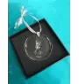 Mudi - crystal bauble with a photo, dog photo in crystal, personalized Christmas tree ornament by Art-Dog brand