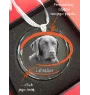 Mudi - crystal bauble with a photo, dog photo in crystal, personalized Christmas tree ornament by Art-Dog brand