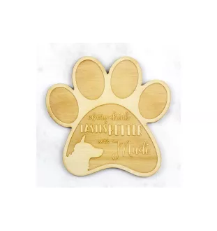 Mudi podkładka pod kubek ze sklejki Art-Dog