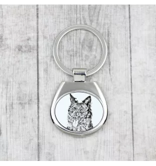 Mudi - keychain with a dog, keychain with a print, personalized pendant from the Art-Dog brand