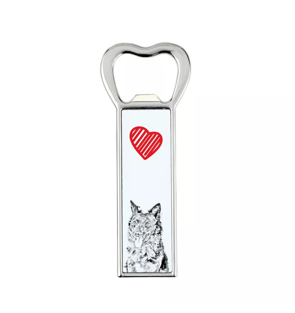 Mudi - ouvre-bouteille avec chien, ouvre-bouteille personnalisé pour réfrigérateur, cadeau unique pour homme de la marque Art-Dog