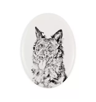 Mudi płyta nagrobna ze zdjęciem psa Art-Dog