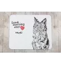 Mudi - mouse pad with print, personalized dog-themed mouse pad, unique gadget for an office worker by Art-Dog brand