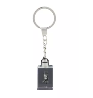 Mudi - Porte-clés en cristal avec photo de chien, porte-clés lumineux, cadeau unique de la marque Art-Dog