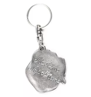 Neapolitan Mastiff, Mastino Napoletano - Silver-plated dog pendant, handbag decoration, backpack pendant by Art-Dog brand