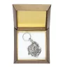 Neapolitan Mastiff, Mastino Napoletano - Silver-plated pendant with a dog in a decorative box, handbag decoration, backpack pendant by Art-Dog brand