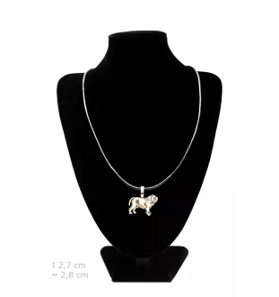 Neapolitan Mastiff, Mastino Napoletano I - Dog necklace, silver-plated pendant for the dog lover, subtle jewellery by Art-Dog