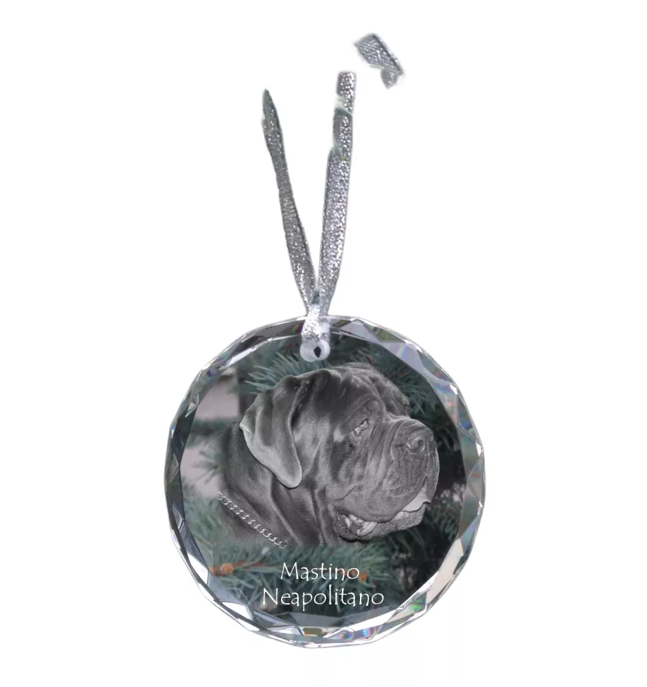 Mastif neapolitański medal kryształowy z psem Art-Dog