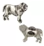 Mâtin napolitain, Mâtin de Naples, Napolitain I  - Broche chien argentée, épingle élégante, décoration de revers de veste par la marque Art-Dog