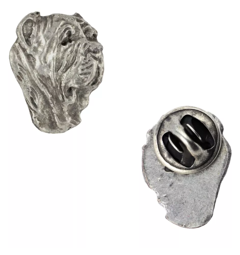 Neapolitan Mastiff, Mastino Napoletano II - Dog brooch in a gift box, elegant pin, lapel pin for Art-Dog brand jacket