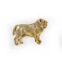Mâtin napolitain, Mâtin de Naples, Napolitain I - broche plaquée or, ornement élégant pour chien, broche unique de la marque Art-Dog