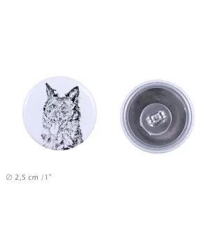 Mudi - boucles d'oreilles uniques avec un chien, votre animal de compagnie sur un porte-clés, marque propre Art-Dog