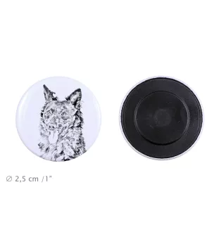 Mudi - aimant avec un œil de chien, exceptionnellement léger, aimant puissant, produit fabriqué à la main par la marque Art-Dog