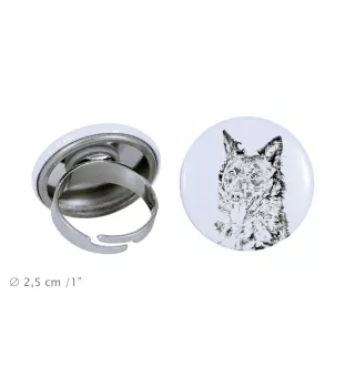Mudi - Damen Schmuck mit dem Bild eines Hundes, handgefertigtes Produkt, Möglichkeit, Ihr eigenes Foto hinzuzufügen, Marke Art-Dog